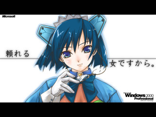 Blue haired anime girl spoon - android free wallpaper