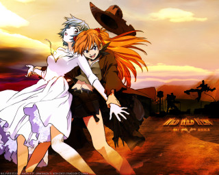 Anime desert sunset neo romanticism - ada hill walker free wallpaper