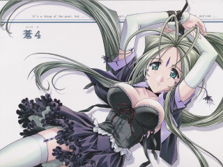 Gothic manga artist eizan kikukawa - her hand behind her head free wallpaper