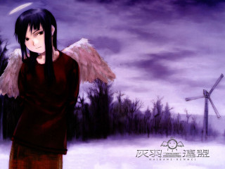 Angel girl snow windmill purple - angel free wallpaper