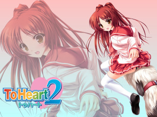 Two anime girls red dress - 2 d game art free wallpaper for desktop