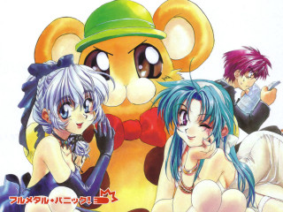 Anime group teddy bear 1990s - a group of anime characters sitting next free wallpaper