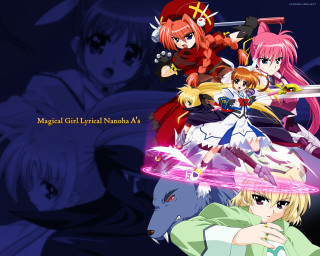 Magic girl crystal smash night - a sword free wallpaper