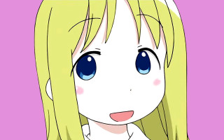 Cartoon girl blonde hair blue 5 - kyoto animation free wallpaper