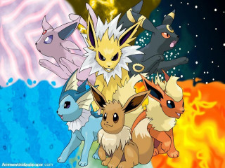 Pokemon group colorful background star - a group of pokemons free wallpaper for desktop