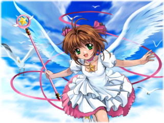 Angel wings sword clouds magical - cloud behind her free wallpaper