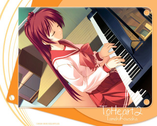 Girl piano toutean yoshida keyart - a name tag free wallpaper