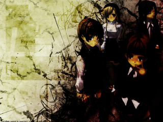 Anime girls grungy background gothic - a grungy effect free wallpaper