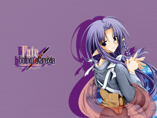 Eizan kikukawa purple haired sword - a purple background free wallpaper for desktop