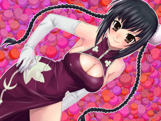 Purple dress hearts pink remodernism - giantess art free wallpaper for desktop