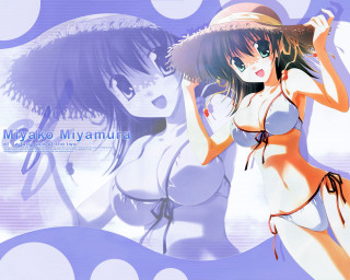 Bikini hats moon sunshine illustration - a woman in a bikini and hat free wallpaper