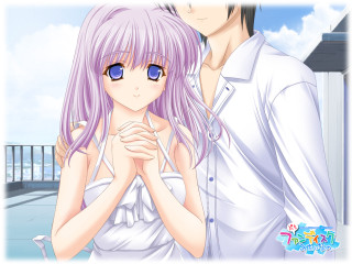 Couple holding hands blush blue - their eye free wallpaper