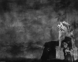 Gothic portrait bird chair standing - rob rey and kentaro miura style free wallpaper