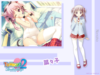 Girl shortskirt tie headband pinkhair - a tie free wallpaper