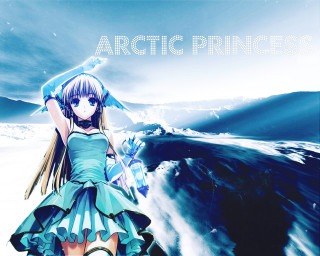 Girl snow blue umbrella dress - the snow free wallpaper