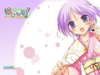 Purple hair girl clock cellphone - aguri uchida free wallpaper for desktop