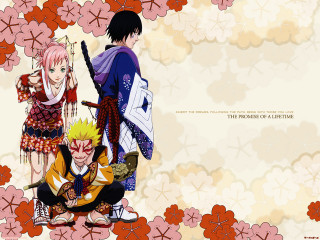Anime group floral background sakura - a quote below free wallpaper