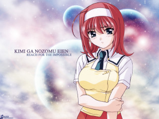 Red haired girl space bubbles - red hair free wallpaper