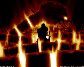 Fire demon silhouette knife art - ding guanpeng free wallpaper for desktop