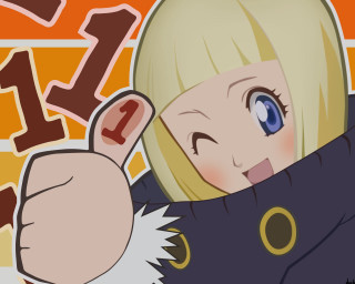 Cartoon smile hand up number1 - a big smile free wallpaper