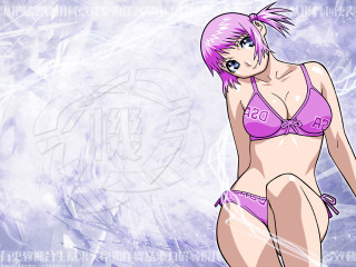 Pink hair bikini anime lyco - a pink hair free wallpaper