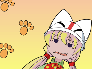 Cartoon cat paw aya goda - 4k resolution free wallpaper