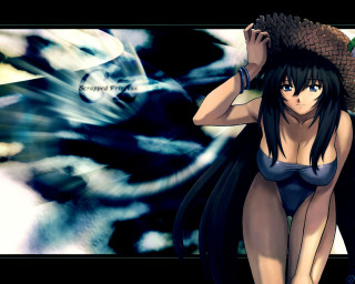 Woman bikini hat dragon ocean 2 - a woman in a bikini and hat free wallpaper