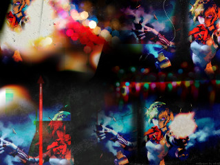 Woman violin colorful lights explosion - derek gores free wallpaper