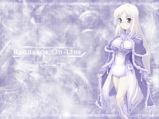 White haired anime girl purple - a purple outfit free wallpaper
