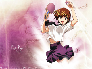 Anime girl pingpong pink background - a anime girl holding free wallpaper