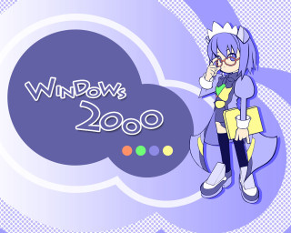 Cartoon character windows2000 thought bubble - iso 200 free wallpaper