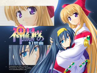 Anime couple hug night moon - a caption free wallpaper for desktop