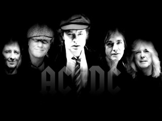 Group people dark room ACDC - cafer bater free wallpaper