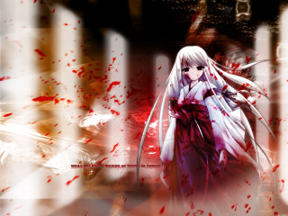 White dress blood splatters katana - a white dress free wallpaper for desktop