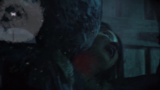 Creepy woman face dark room - a creepy face free wallpaper for desktop