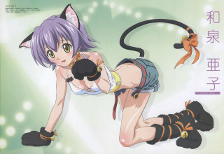 Cat woman gun fish furry - official art free wallpaper for desktop