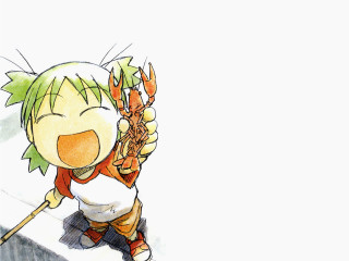 Person lobster stick smile fullbody - a drawing of a person holding free wallpaper for desktop