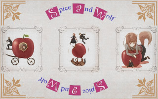 Girl wolf apples carriage japanese - a picture of a picture free wallpaper