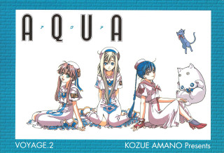 Anime girls cat blue background - top of them free wallpaper