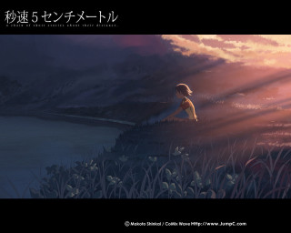 Girl field sunset clouds hill - cliff childs free wallpaper