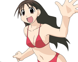 Woman waving red bikini manga - a red bikini free wallpaper