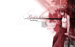 Girl white shirt red pants - here free wallpaper