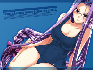 Purple hair blue dress sitting - purple hair free wallpaper for desktop