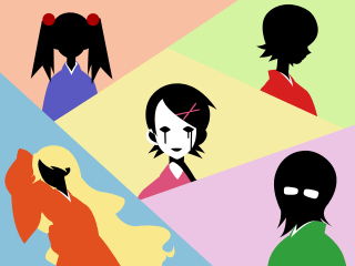 Group colored faces multicolored background - gapmoe yandere grimdark free wallpaper for desktop