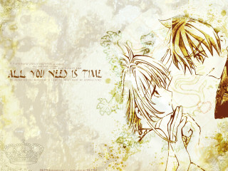 Anime couple kissing grungy background - love free wallpaper