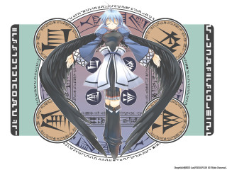 Woman blackhair whitedress clock gears 2 - symbol free wallpaper