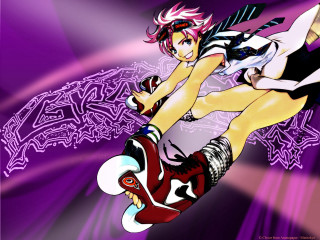 Woman skateboard purple pattern pink - a skateboard free wallpaper