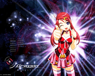Girl red dress starry sky 2 - a light shining free wallpaper for desktop