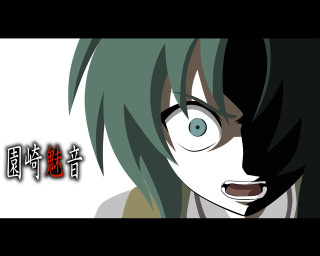 Anime greenhair blueeyes chinese background - neoexpressionism free wallpaper