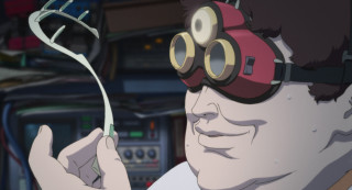 Man goggles toothbrush cyberpunk wires - katsuhiro otomo free wallpaper